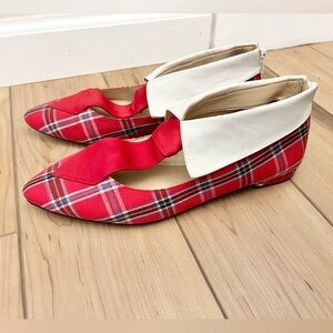Katy Perry The Uni Tuxedo Plaid Pointed Toe Flats
